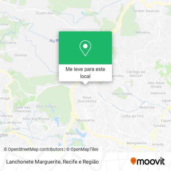Lanchonete Marguerite mapa