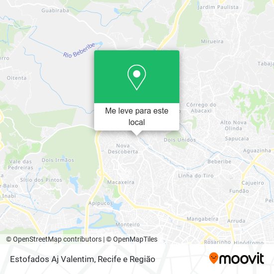 Estofados Aj Valentim mapa