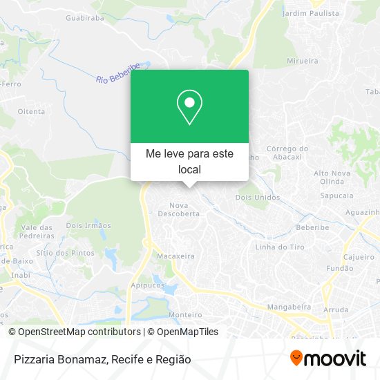 Pizzaria Bonamaz mapa