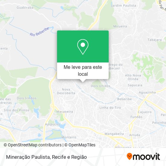 Mineração Paulista mapa