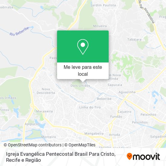 Igreja Evangélica Pentecostal Brasil Para Cristo mapa