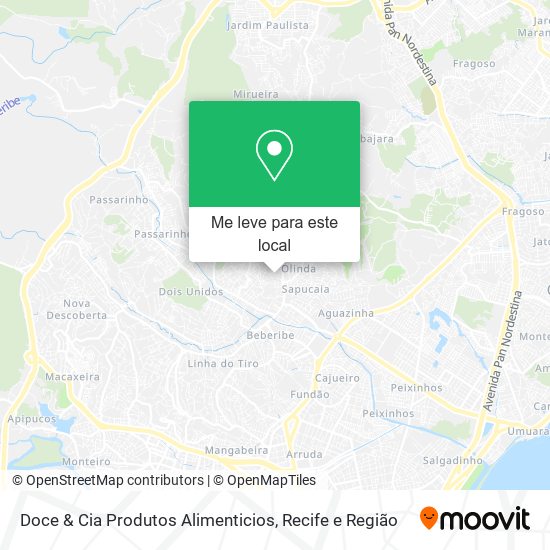 Doce & Cia Produtos Alimenticios mapa