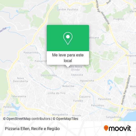 Pizzaria Ellen mapa