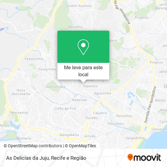 As Delicias da Juju mapa