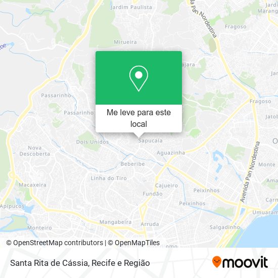 Santa Rita de Cássia mapa