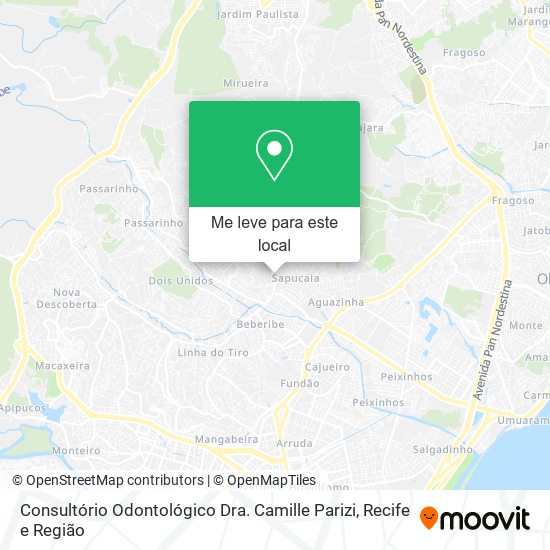 Consultório Odontológico Dra. Camille Parizi mapa