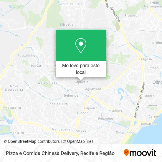 Pizza e Comida Chinesa Delivery mapa
