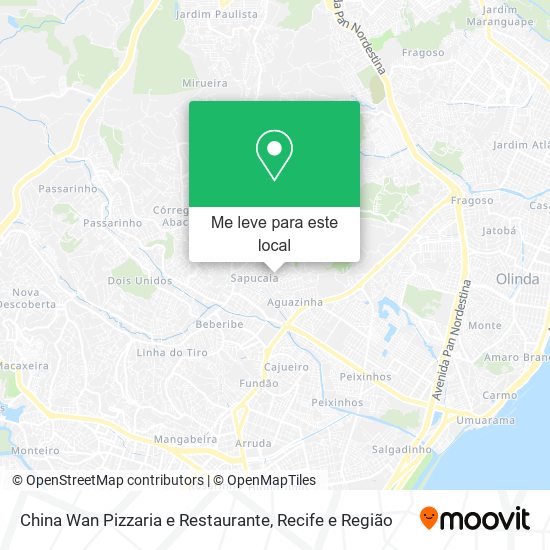 China Wan Pizzaria e Restaurante mapa