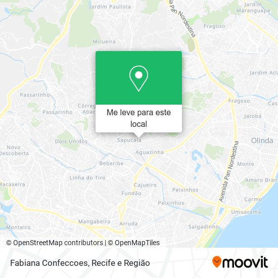 Fabiana Confeccoes mapa
