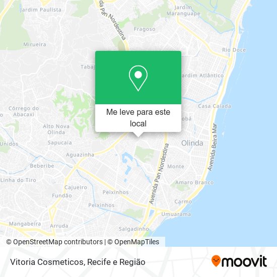 Vitoria Cosmeticos mapa