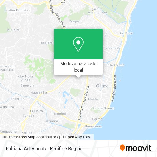 Fabiana Artesanato mapa