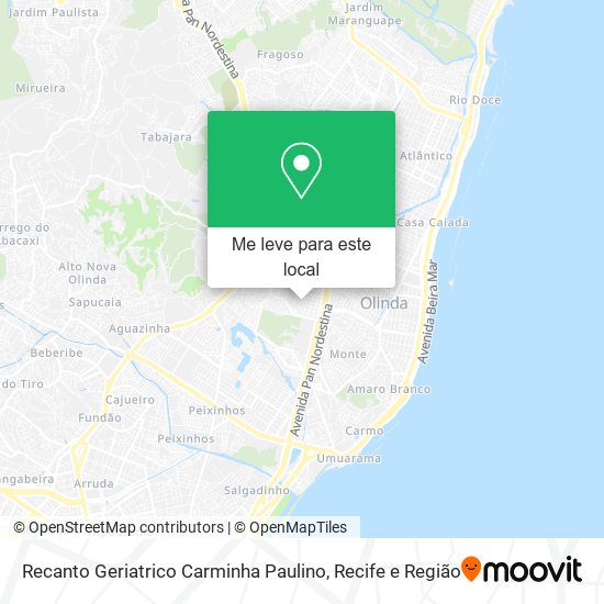 Recanto Geriatrico Carminha Paulino mapa