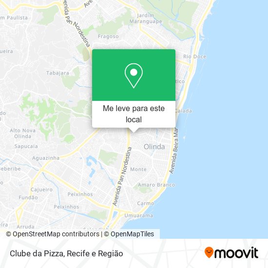 Clube da Pizza mapa