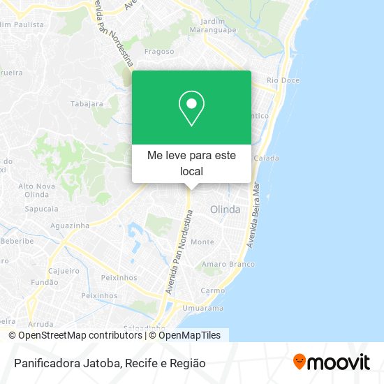 Panificadora Jatoba mapa