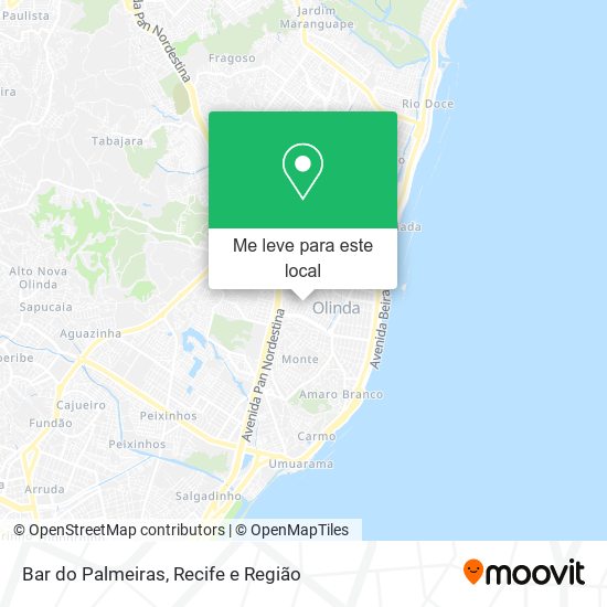 Bar do Palmeiras mapa