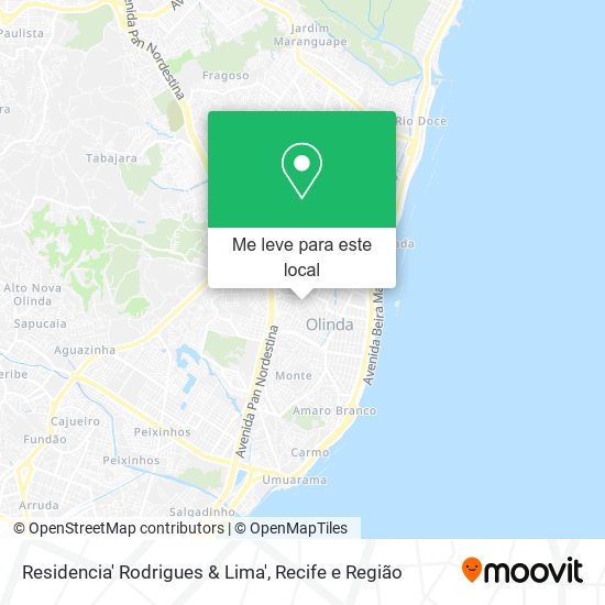 Residencia' Rodrigues & Lima' mapa