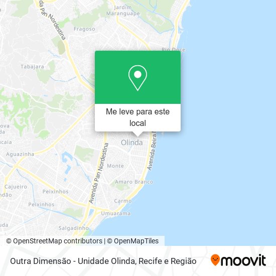 Outra Dimensão - Unidade Olinda mapa