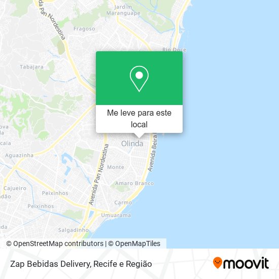 Zap Bebidas Delivery mapa