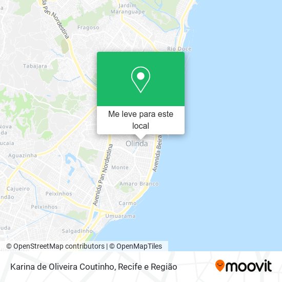 Karina de Oliveira Coutinho mapa
