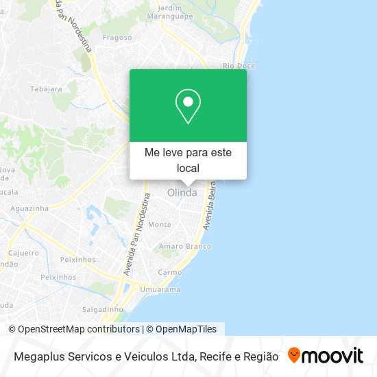 Megaplus Servicos e Veiculos Ltda mapa