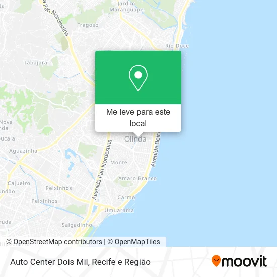 Auto Center Dois Mil mapa