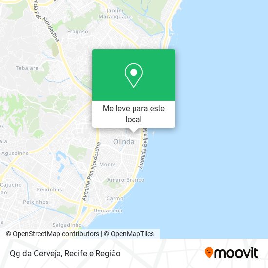 Qg da Cerveja mapa