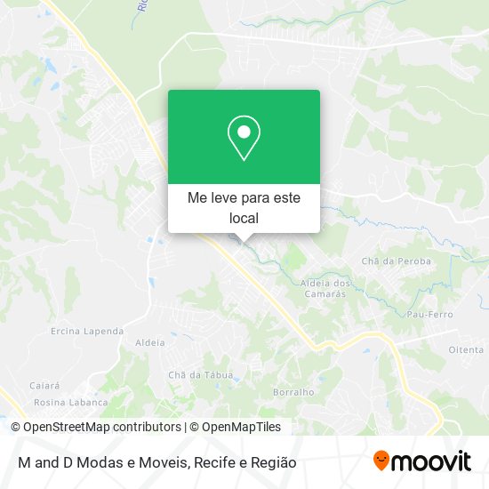 M and D Modas e Moveis mapa