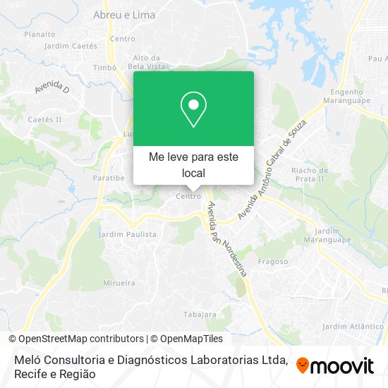 Meló Consultoria e Diagnósticos Laboratorias Ltda mapa
