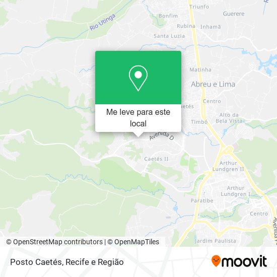 Posto Caetés mapa