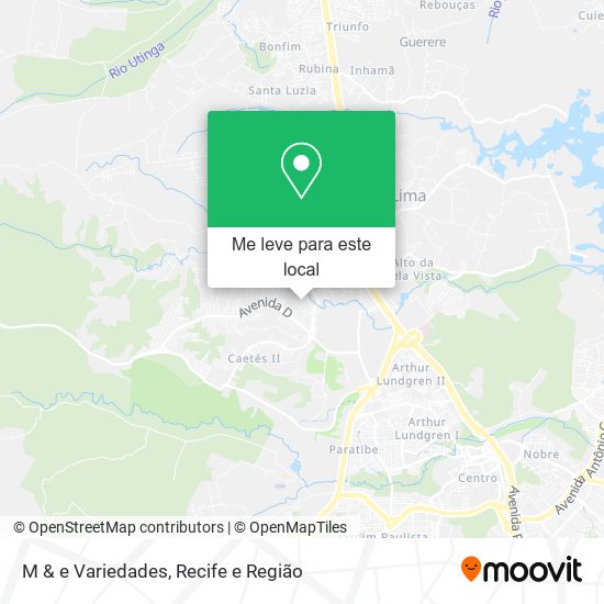 M & e Variedades mapa