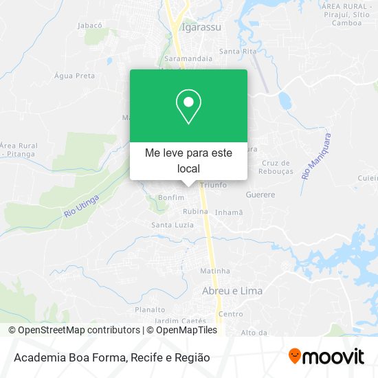 Academia Boa Forma mapa