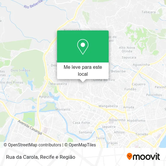 Rua da Carola mapa