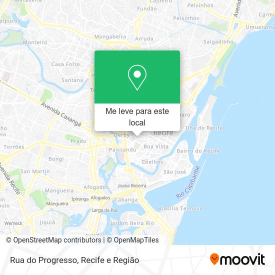 Rua do Progresso mapa