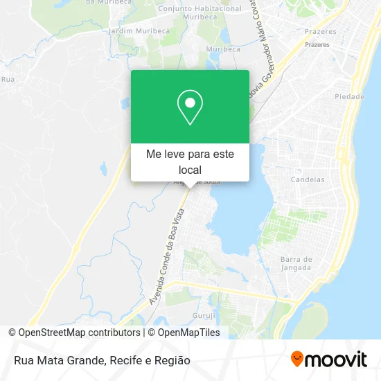 Rua Mata Grande mapa