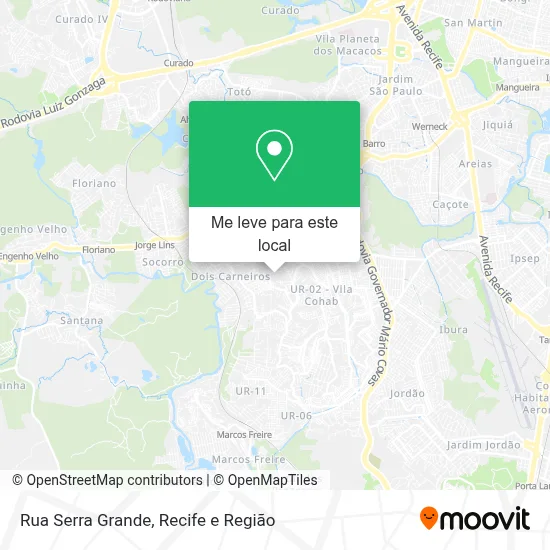 Rua Serra Grande mapa