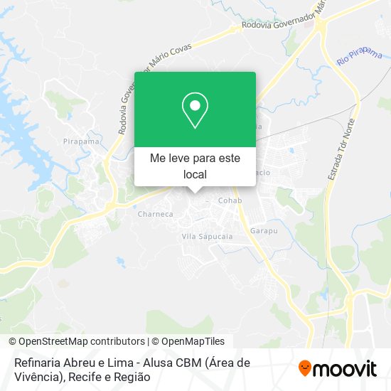 Refinaria Abreu e Lima - Alusa CBM (Área de Vivência) mapa