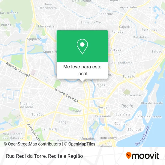 Rua Real da Torre mapa