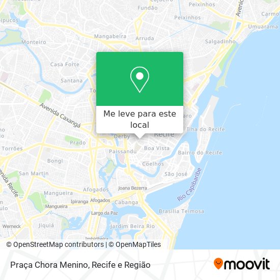 Praça Chora Menino mapa