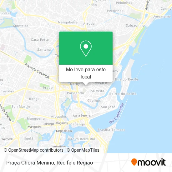 Praça Chora Menino mapa