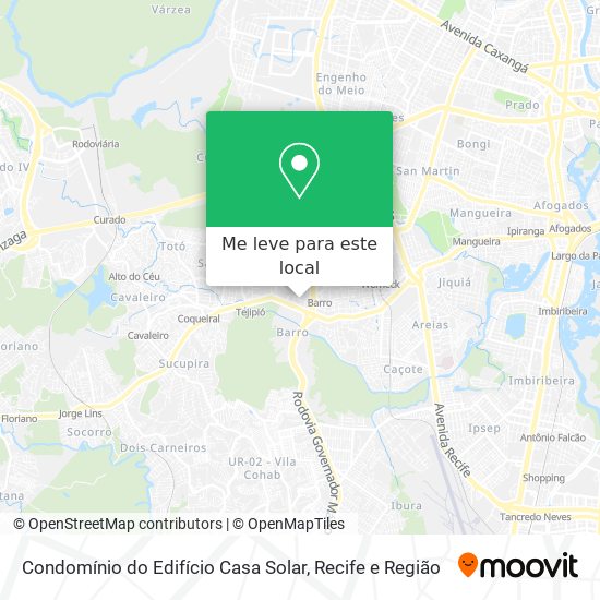 Condomínio do Edifício Casa Solar mapa