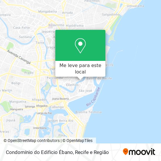 Condomínio do Edifício Ébano mapa