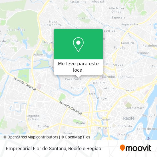 Empresarial Flor de Santana mapa