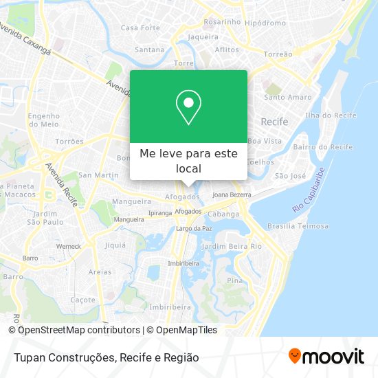 Tupan Construções mapa