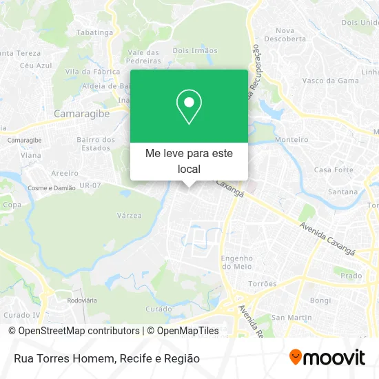 Rua Torres Homem mapa