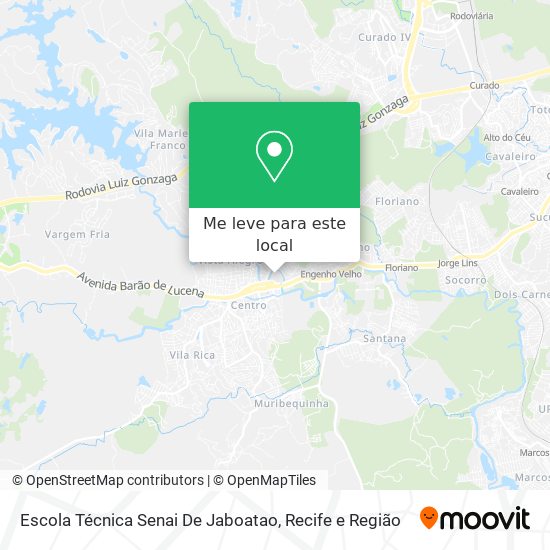 Escola Técnica Senai De Jaboatao mapa