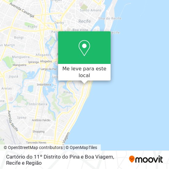 Cartório do 11º Distrito do Pina e Boa Viagem mapa