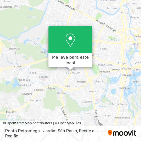 Posto Petromega - Jardim São Paulo mapa