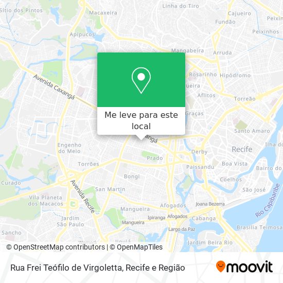 Rua Frei Teófilo de Virgoletta mapa