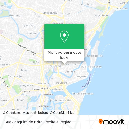 Rua Joaquim de Brito mapa