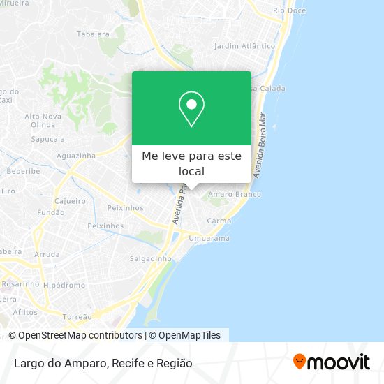 Largo do Amparo mapa